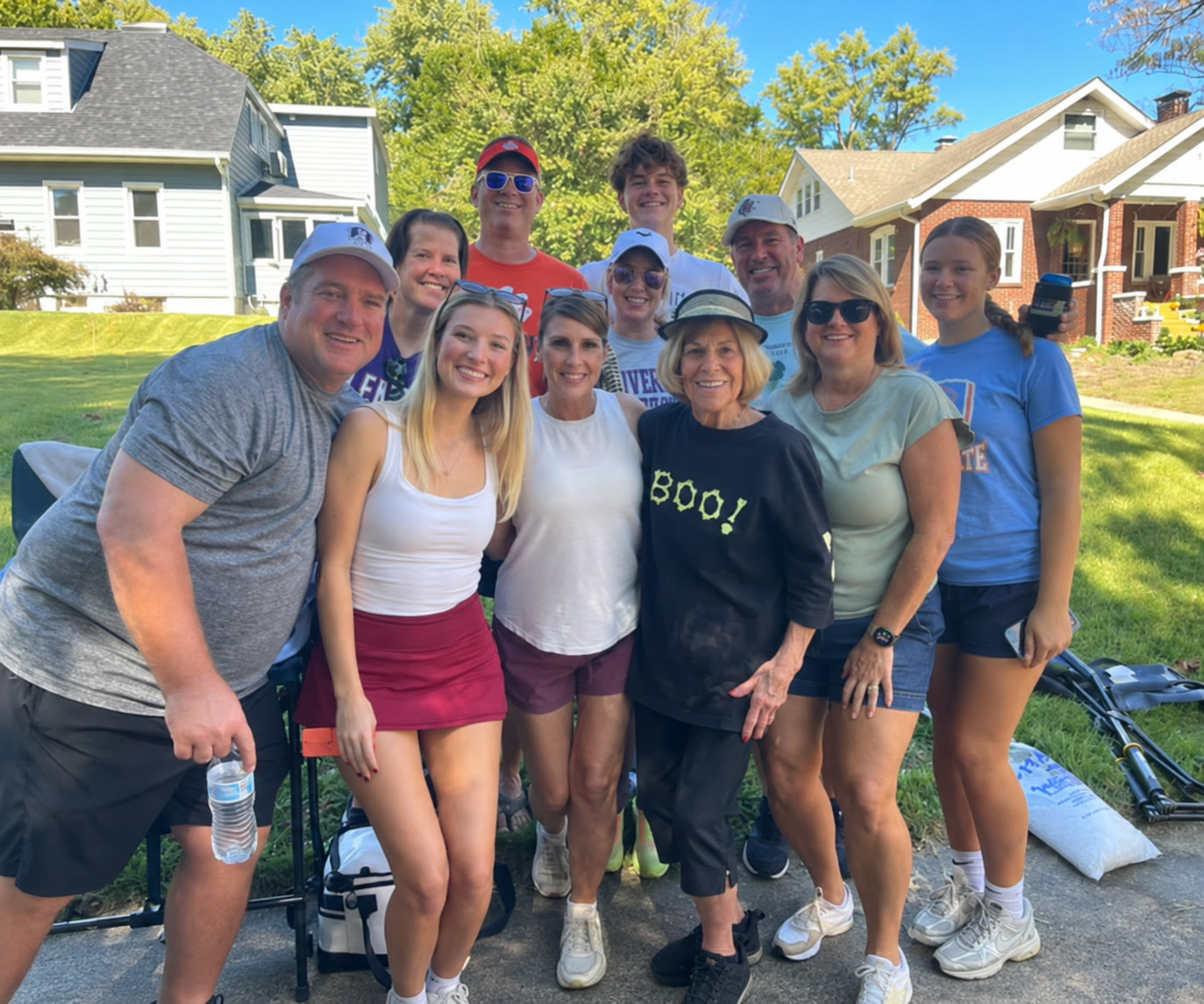 Neighbors smiling together at Harvest Hoedown 2026