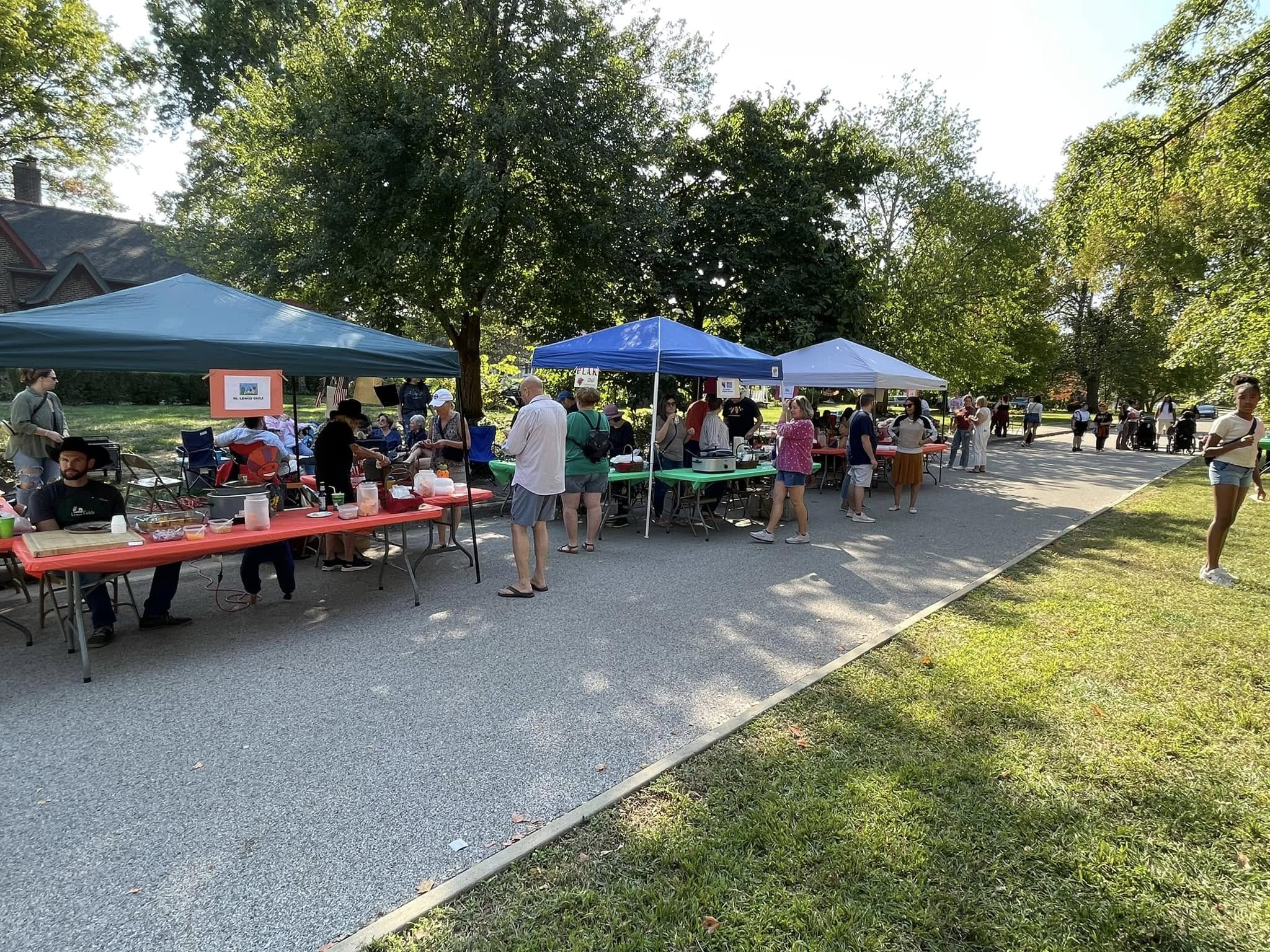 Neighbors gathered for the Harvest Hoedown